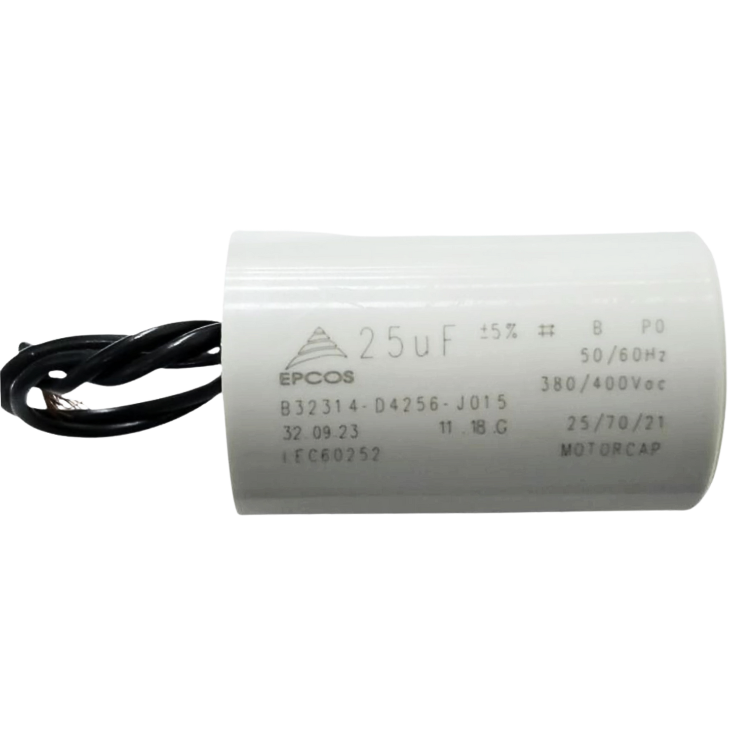 Capacitor De Partida 25uF 380/400V 40x63mm (2Fios)
