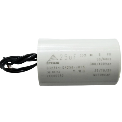Capacitor De Partida 25uF 380/400V 40x63mm (2Fios)