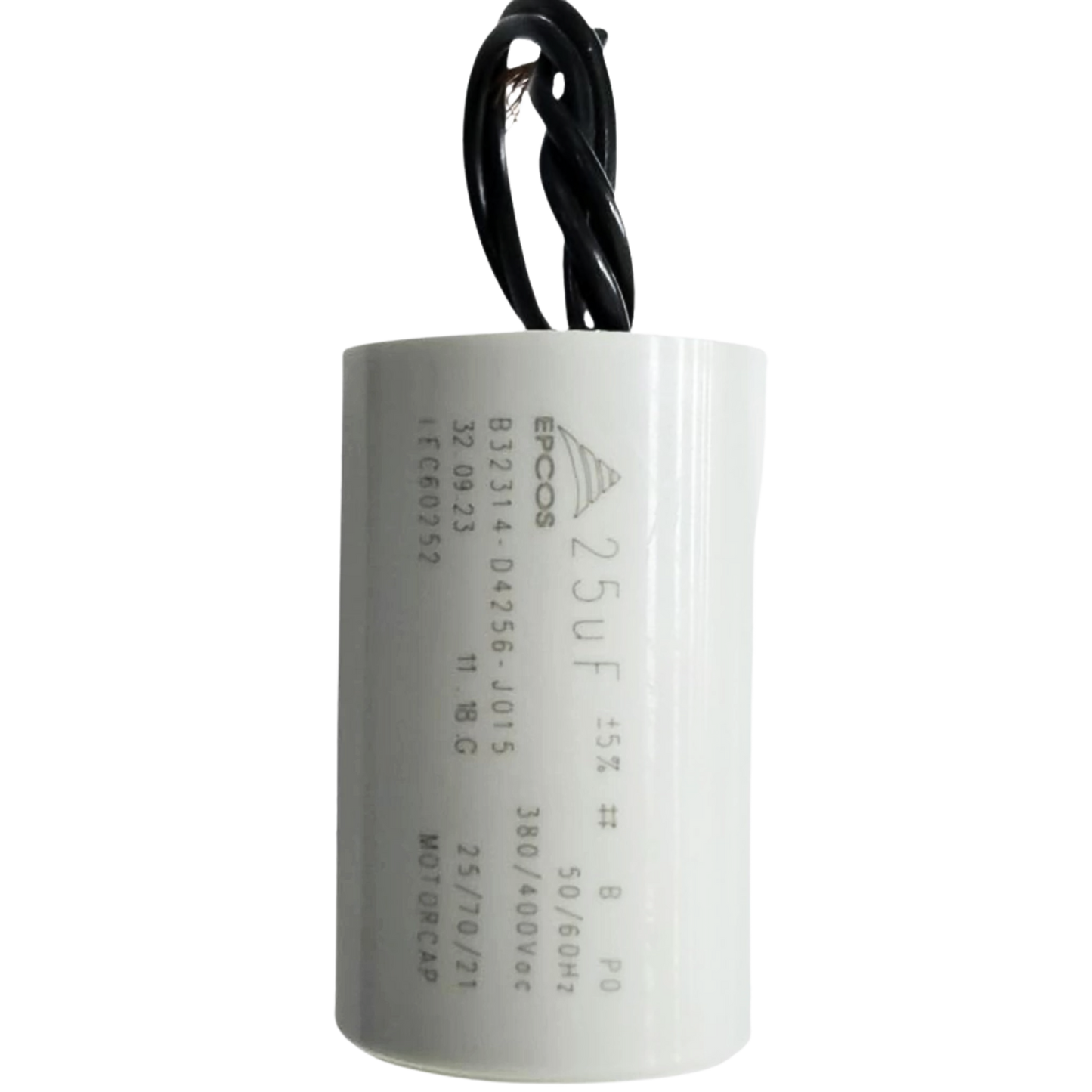 Capacitor De Partida 25uF 380/400V 40x63mm (2Fios)