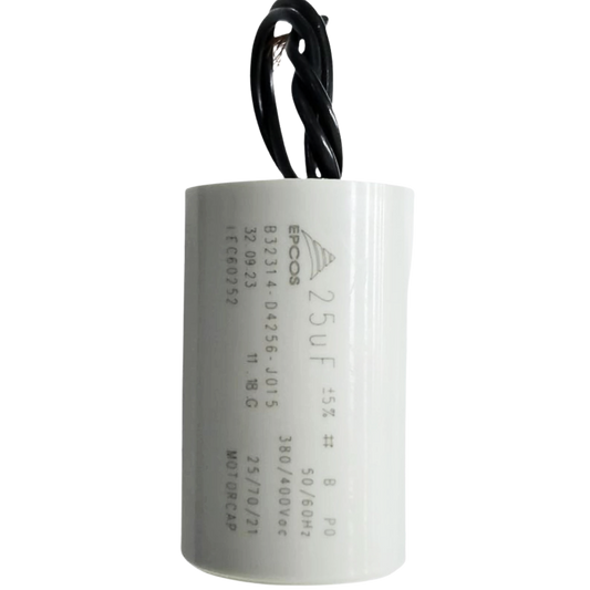Capacitor De Partida 25uF 380/400V 40x63mm (2Fios)