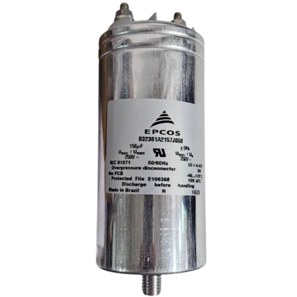 Capacitor De Partida 150uF 250V 63x136mm (Fast-on)