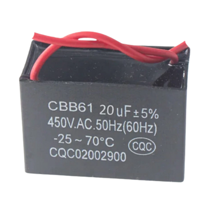 Capacitor De Partida CBB61 20uF 450V (2Fios)
