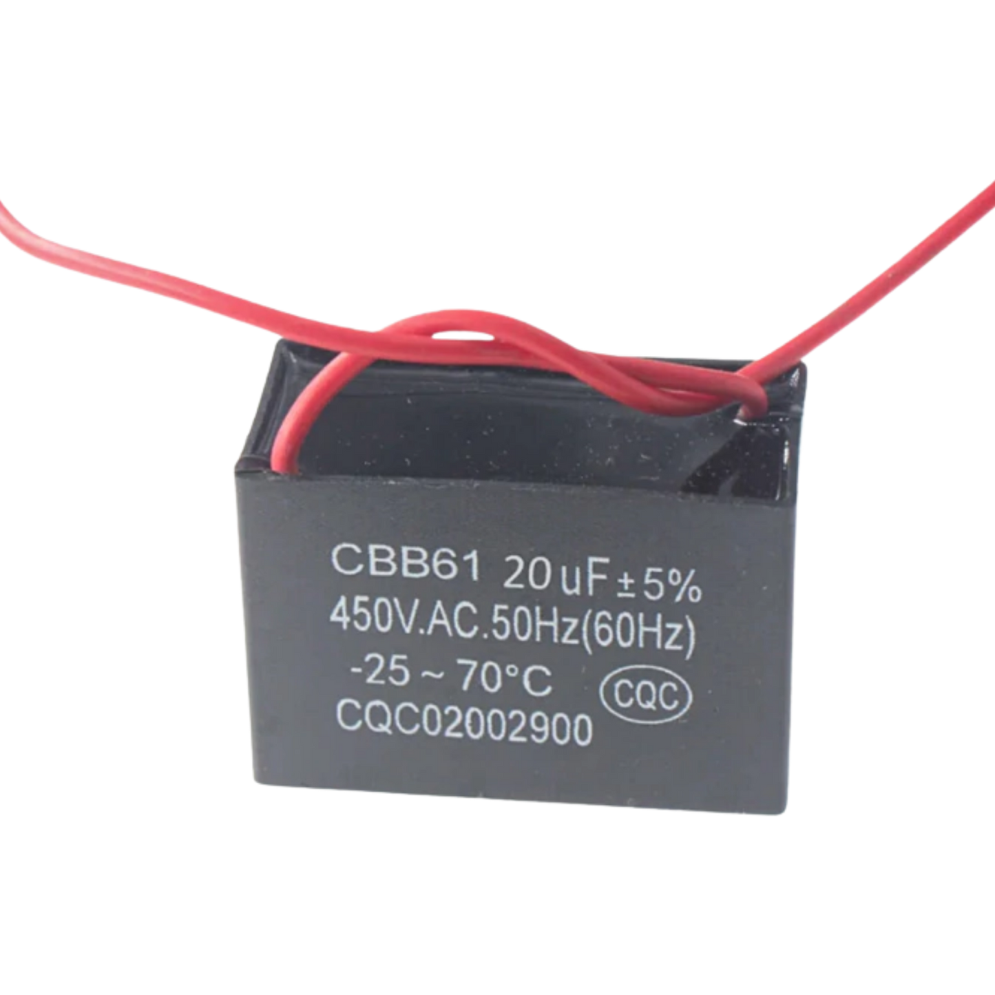 Capacitor De Partida CBB61 20uF 450V (2Fios)