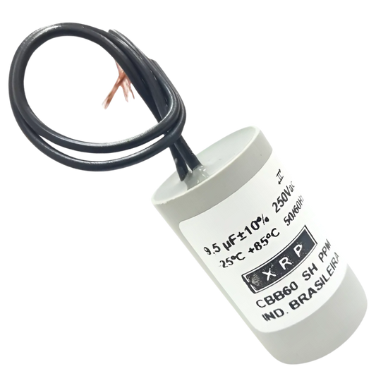 Capacitor De Partida 9,5uF 250V 22x47mm (2Fios)