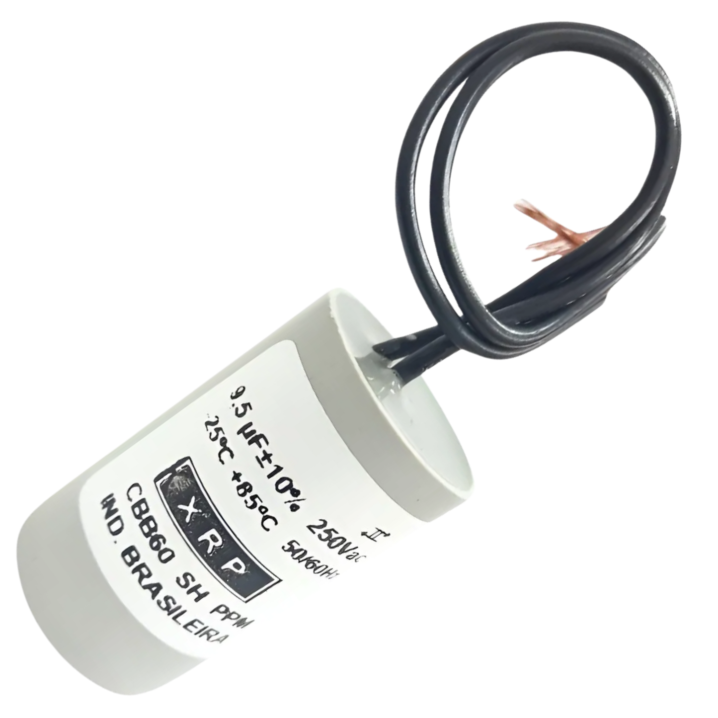 Capacitor De Partida 9,5uF 250V 22x47mm (2Fios)