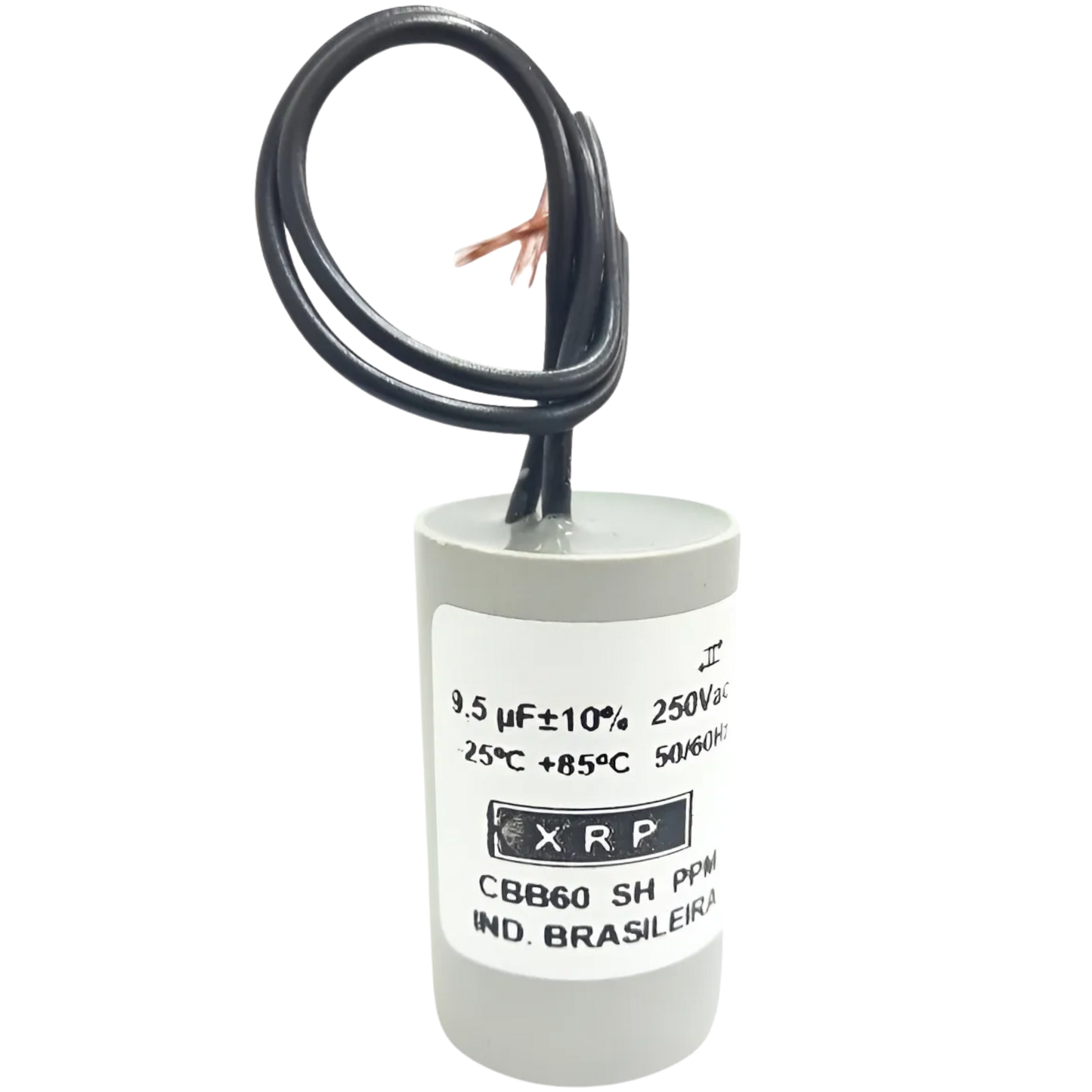 Capacitor De Partida 9,5uF 250V 22x47mm (2Fios)