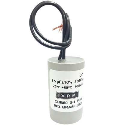 Capacitor De Partida 9,5uF 250V 22x47mm (2Fios)