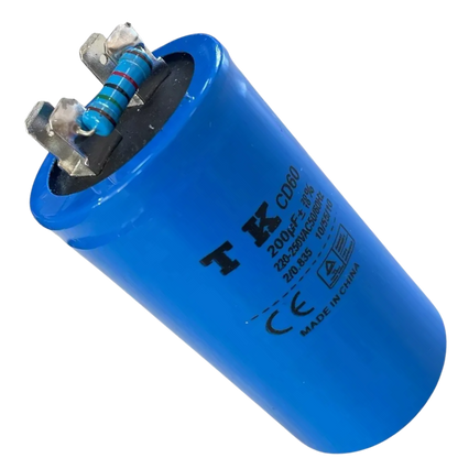 Capacitor De Partida 200uF 220/250V 40x80mm (Fast-on)