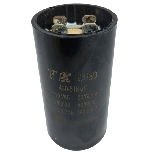 Capacitor De Partida 430uF+516uF 110V 36x70mm (Fast-on)