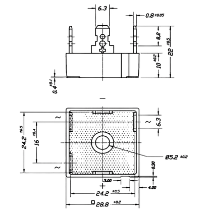 Ponte Retificadora SKD35/04 400V 35A