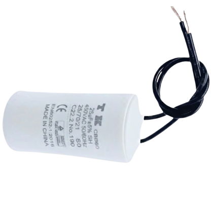 Capacitor De Partida 25uF 450V 38x76mm (2Fios)