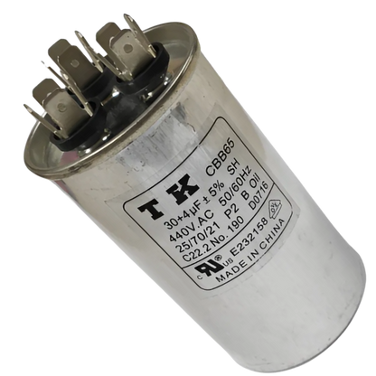 Capacitor De Partida 30uF+4uF 440V 50x90mm (Fast-on)