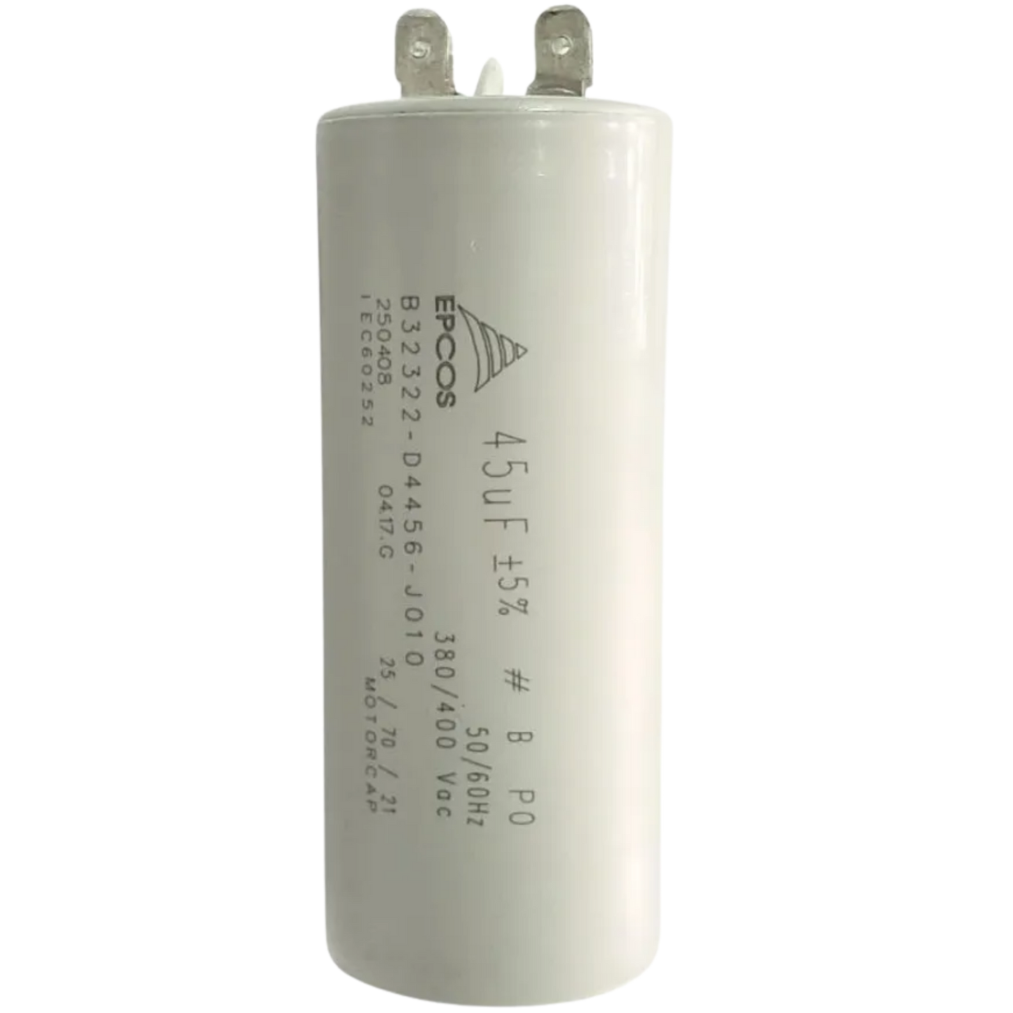 Capacitor De Partida 45uF 380/400V 40x98mm (Fast-on)