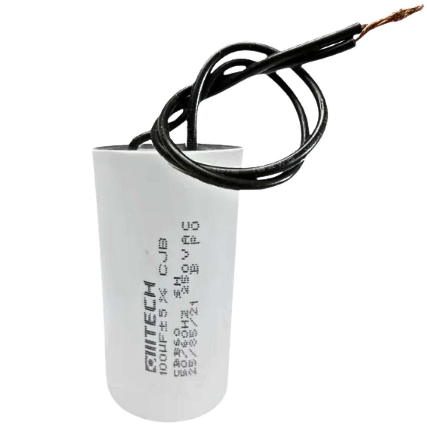 Capacitor De Partida 100uF 250V 50x90mm (2Fios)