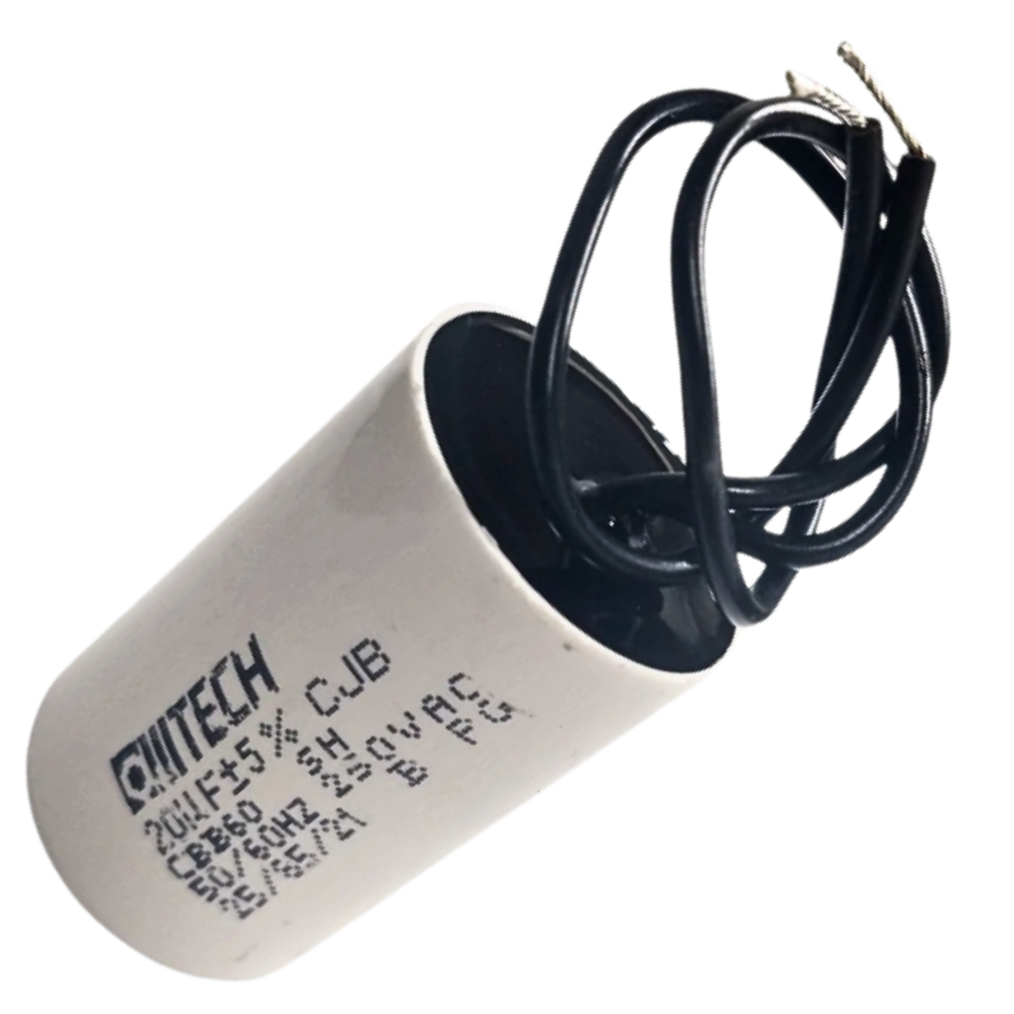 Capacitor De Partida 20uF 250V 30x50mm (2Fios)