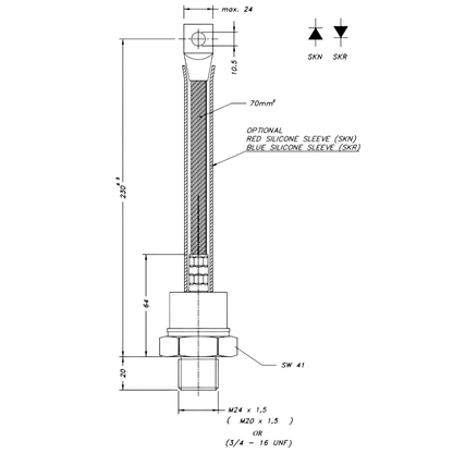 Diodo De Rosca SKN320/04 400V 320A