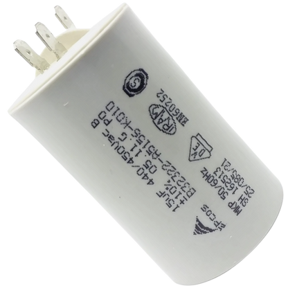 Capacitor De Partida 15uF 440/450V 40x70mm (Fast-on)