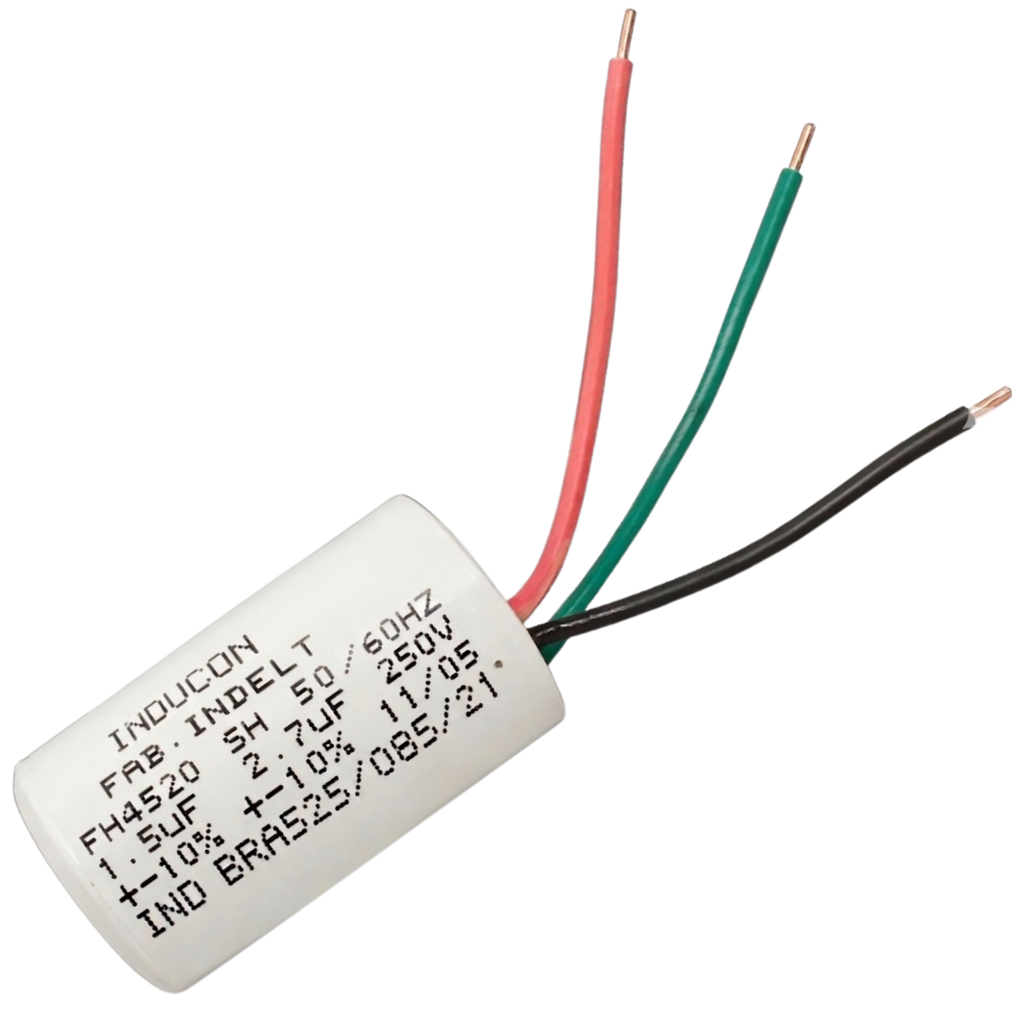 Capacitor De Partida 1,5uF+2,7uF 400V 27x50mm (3Fios)