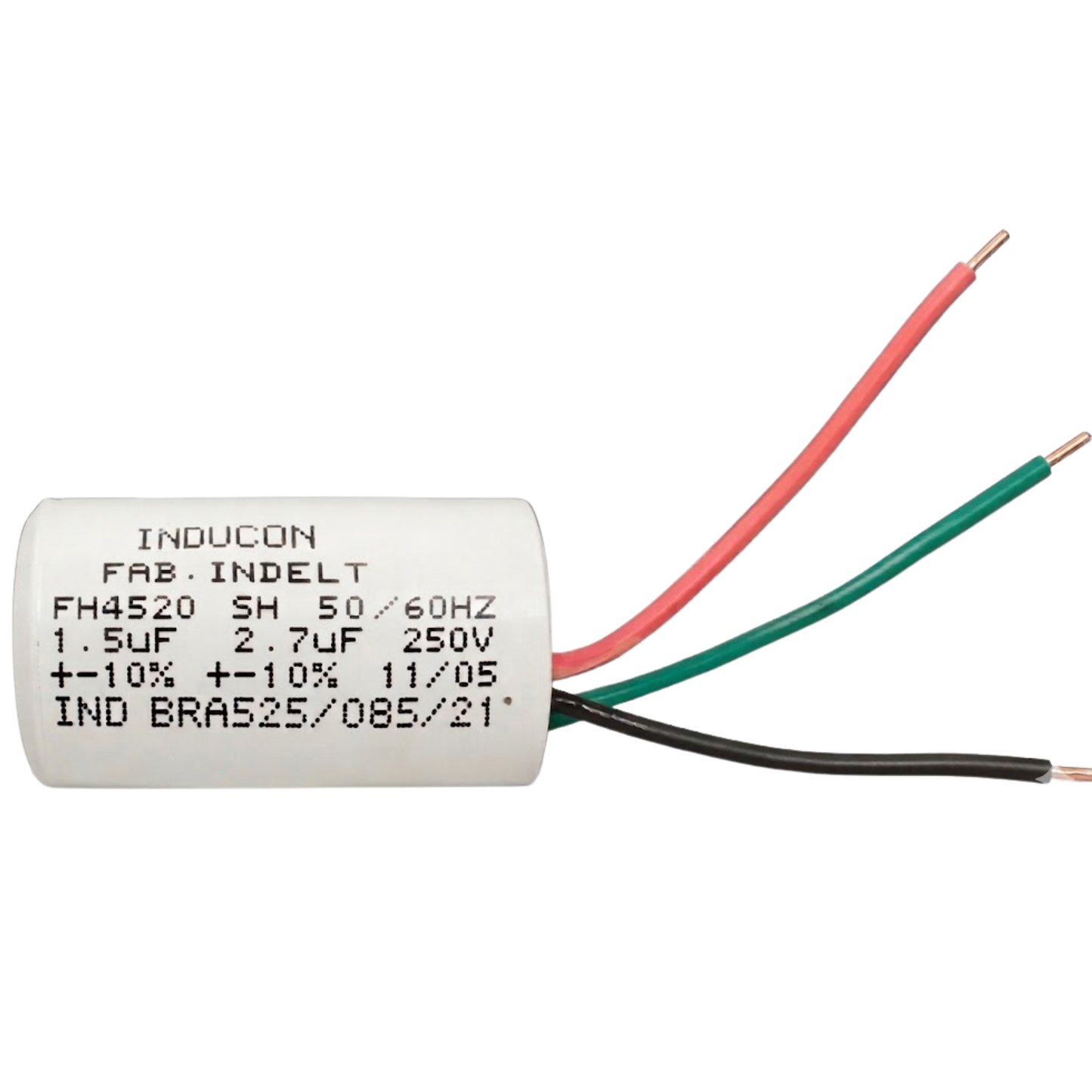 Capacitor De Partida 1,5uF+2,7uF 400V 27x50mm (3Fios)