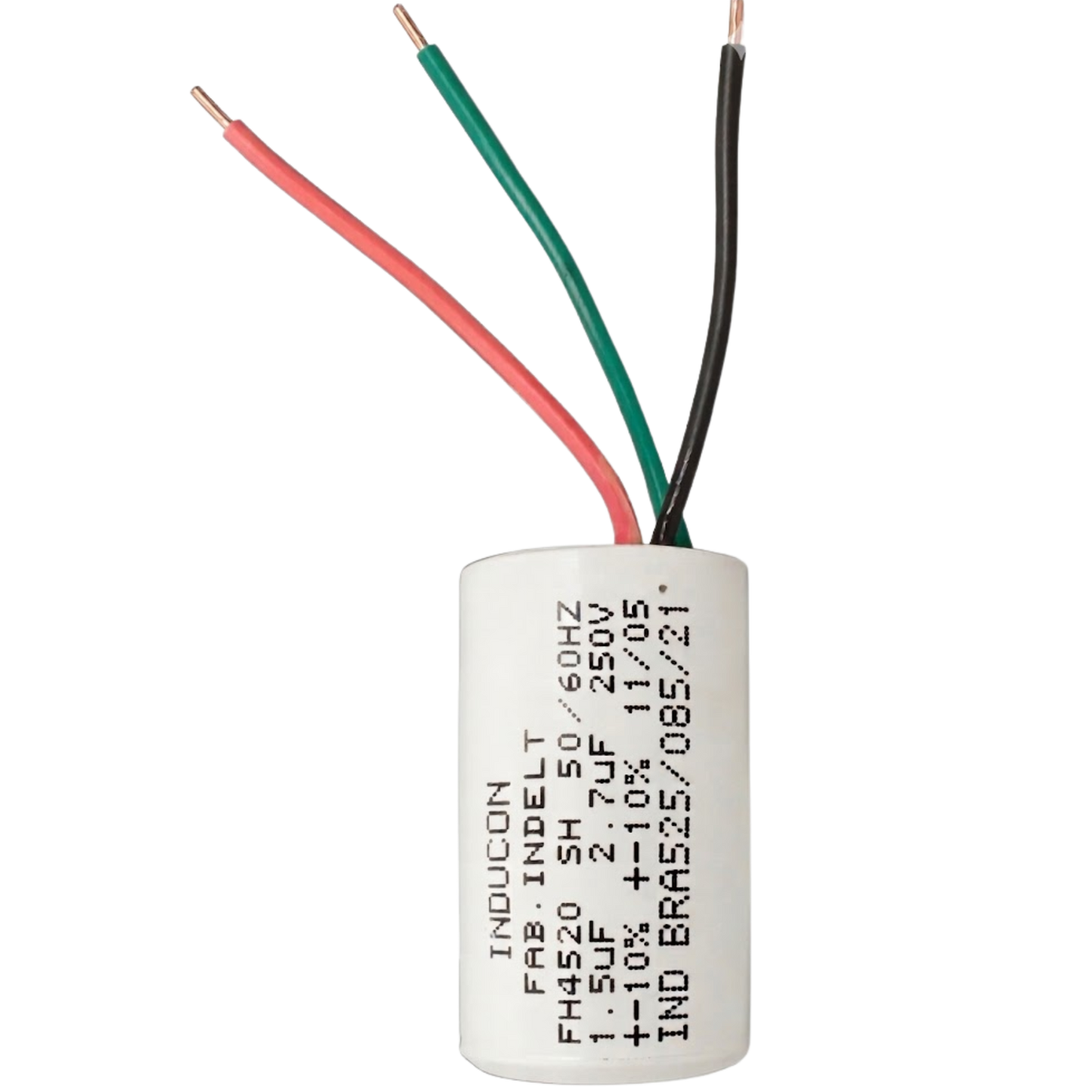 Capacitor De Partida 1,5uF+2,7uF 400V 27x50mm (3Fios)