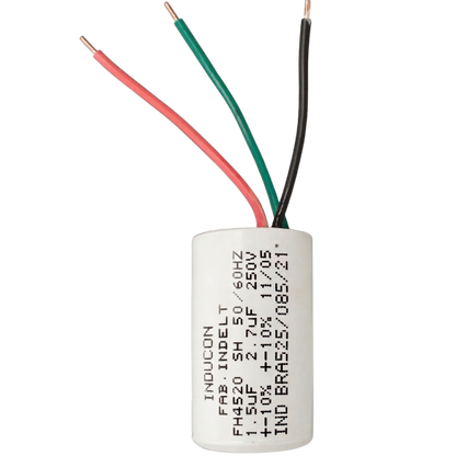 Capacitor De Partida 1,5uF+2,7uF 400V 27x50mm (3Fios)