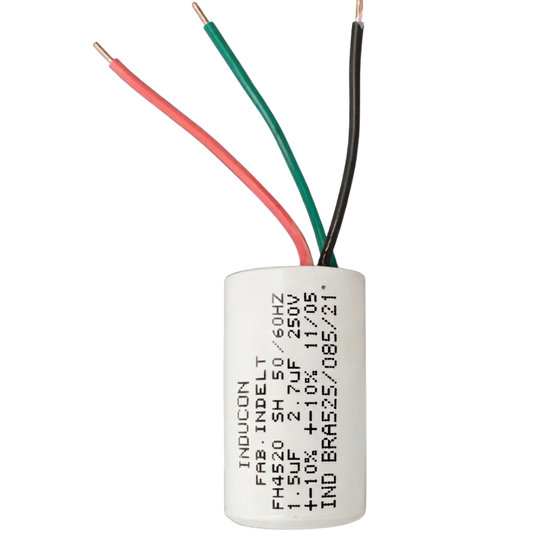 Capacitor De Partida 1,5uF+2,7uF 400V 27x50mm (3Fios)