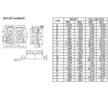 Módulo Mosfet IXFN140N20P 200V 140A
