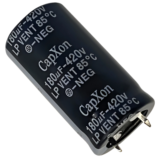 Capacitor Eletrolítico Snap-in 180uF 420V 22x41mm