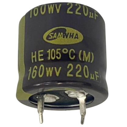 Capacitor Eletrolítico Snap-in 220uF 160V 22x22mm