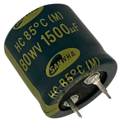 Capacitor Eletrolítico Snap-in 1500uF 80V 25x25mm