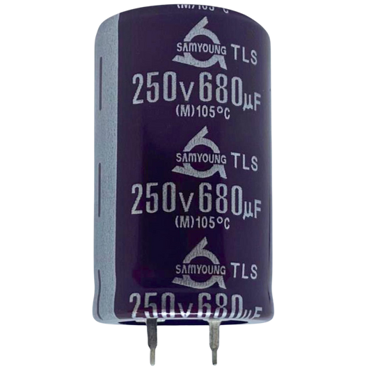 Capacitor Eletrolítico Snap-in 680uF 250V 25x43mm