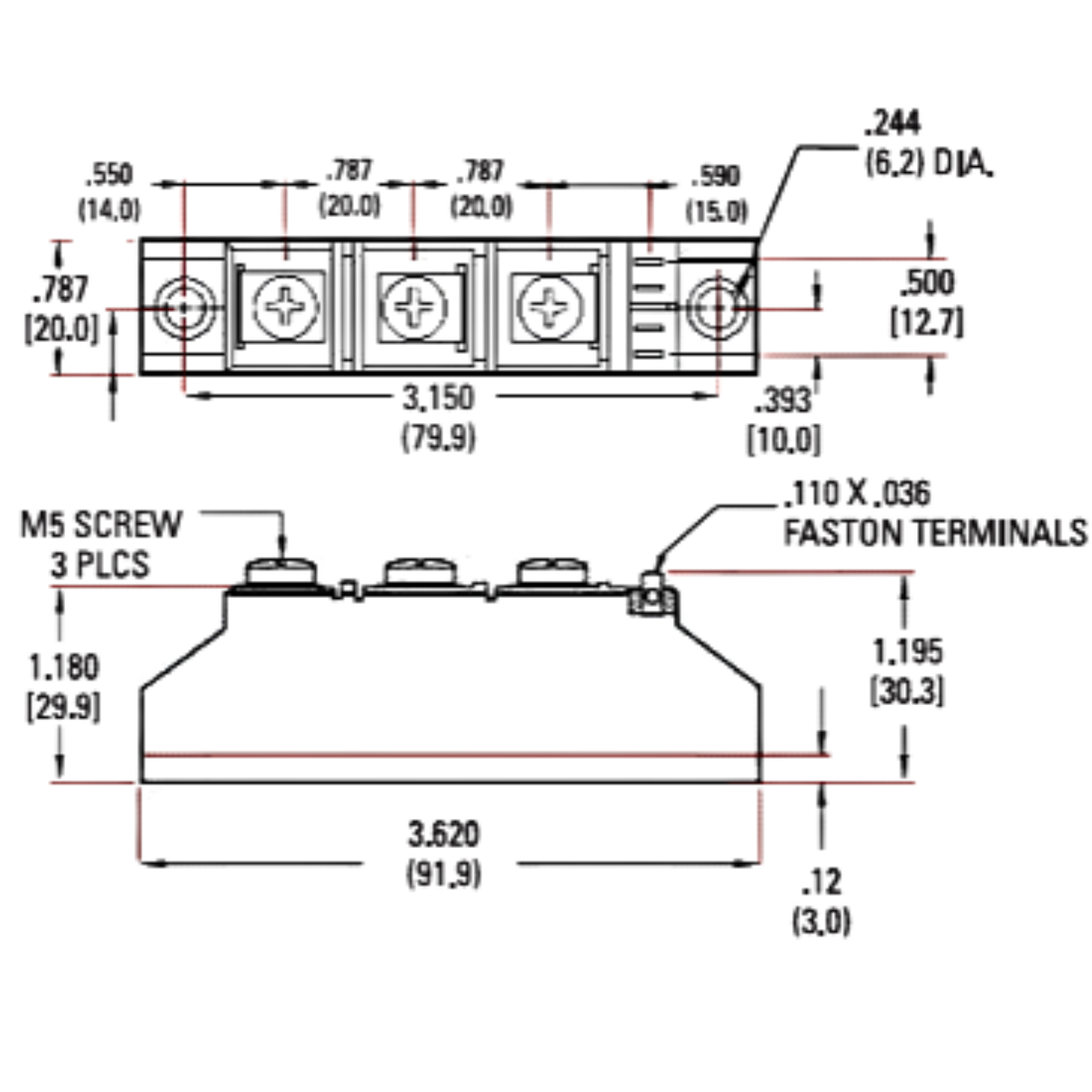 Módulo Tiristor F1892SD1200 480V 92A