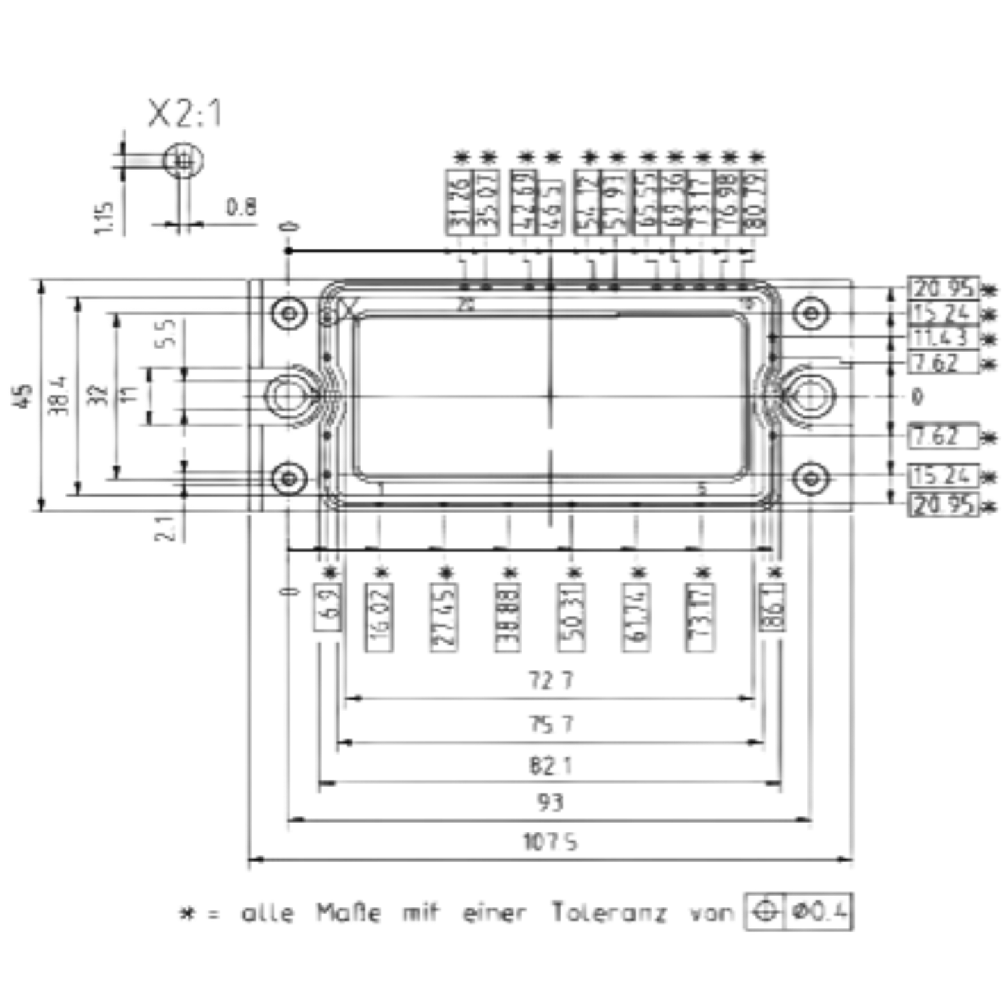 Módulo IGBT BSM20GP60 600V 20A