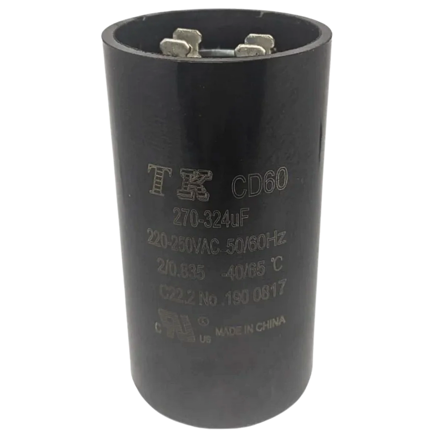 Capacitor De Partida 270uF-324uF 220-250V 46x86mm (Fast-on)