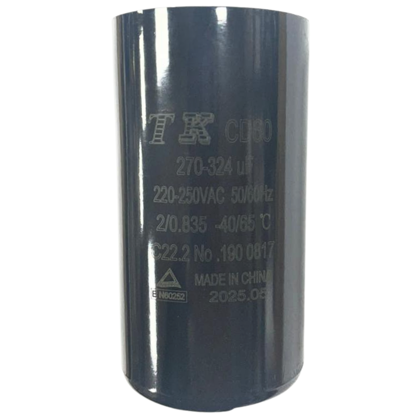 Capacitor De Partida 270uF-324uF 220-250V 46x86mm (Fast-on)