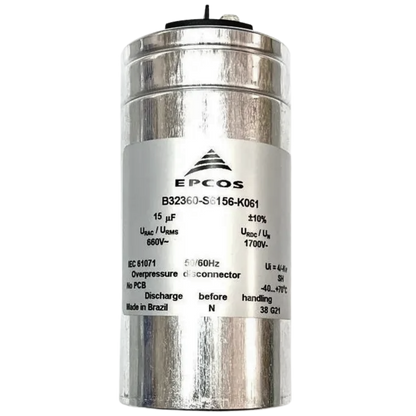 Capacitor De Partida PPM 15uF 660V 53x108mm (Fast-on)