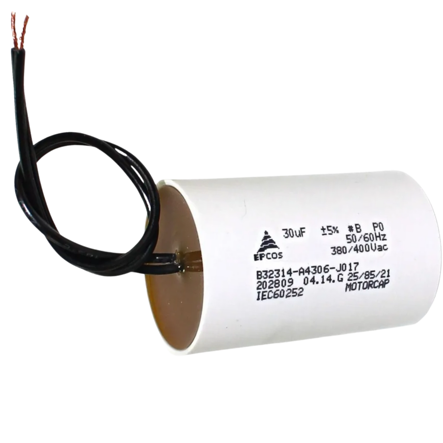 Capacitor De Partida 30uF 380/400V 45x70mm (2Fios)