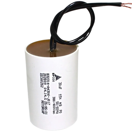 Capacitor De Partida 30uF 380/400V 45x70mm (2Fios)