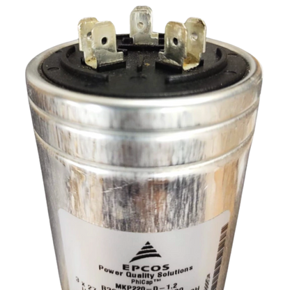 Capacitor Trifásico 27,5uF 1,5KVAR 220V 65x133mm