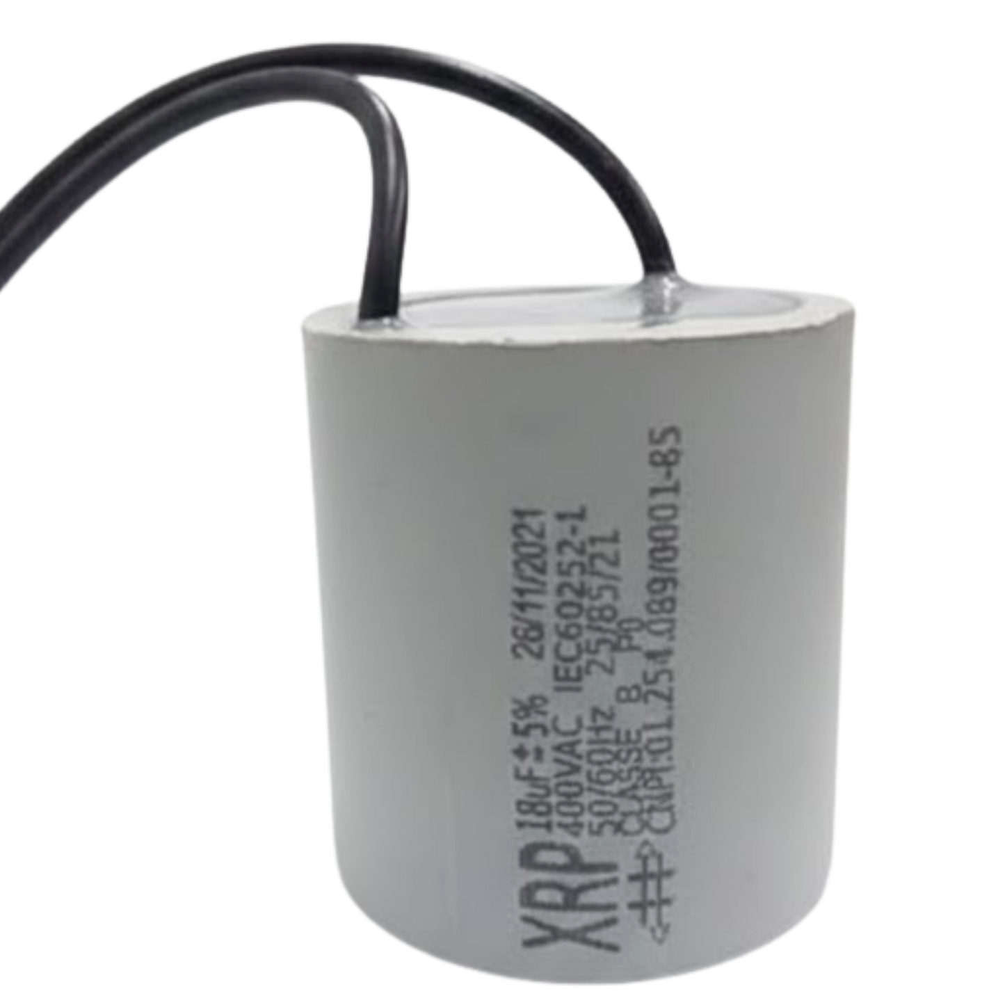 Capacitor De Partida 18uF 400V 40x45mm (2Fios)
