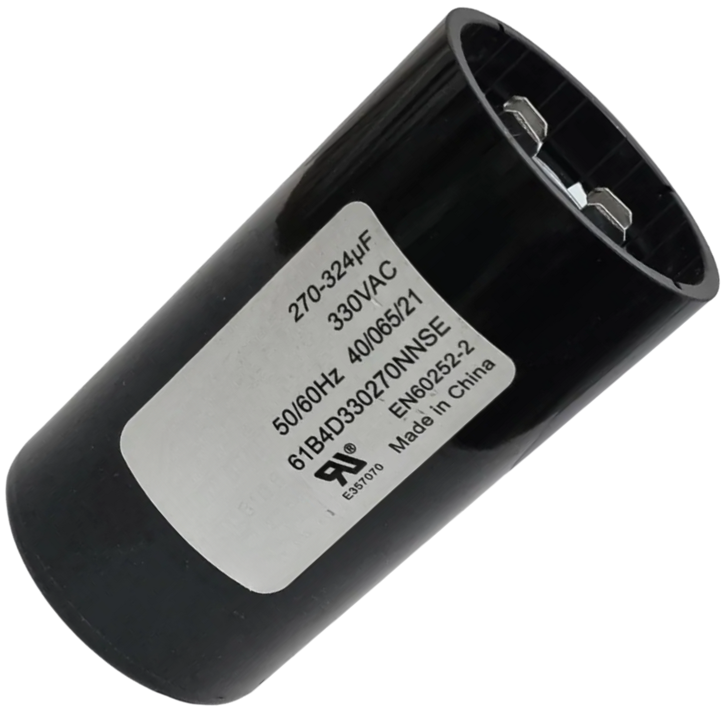 Capacitor De Partida 270uF-324uF 330V 36x70mm (Fast-on)