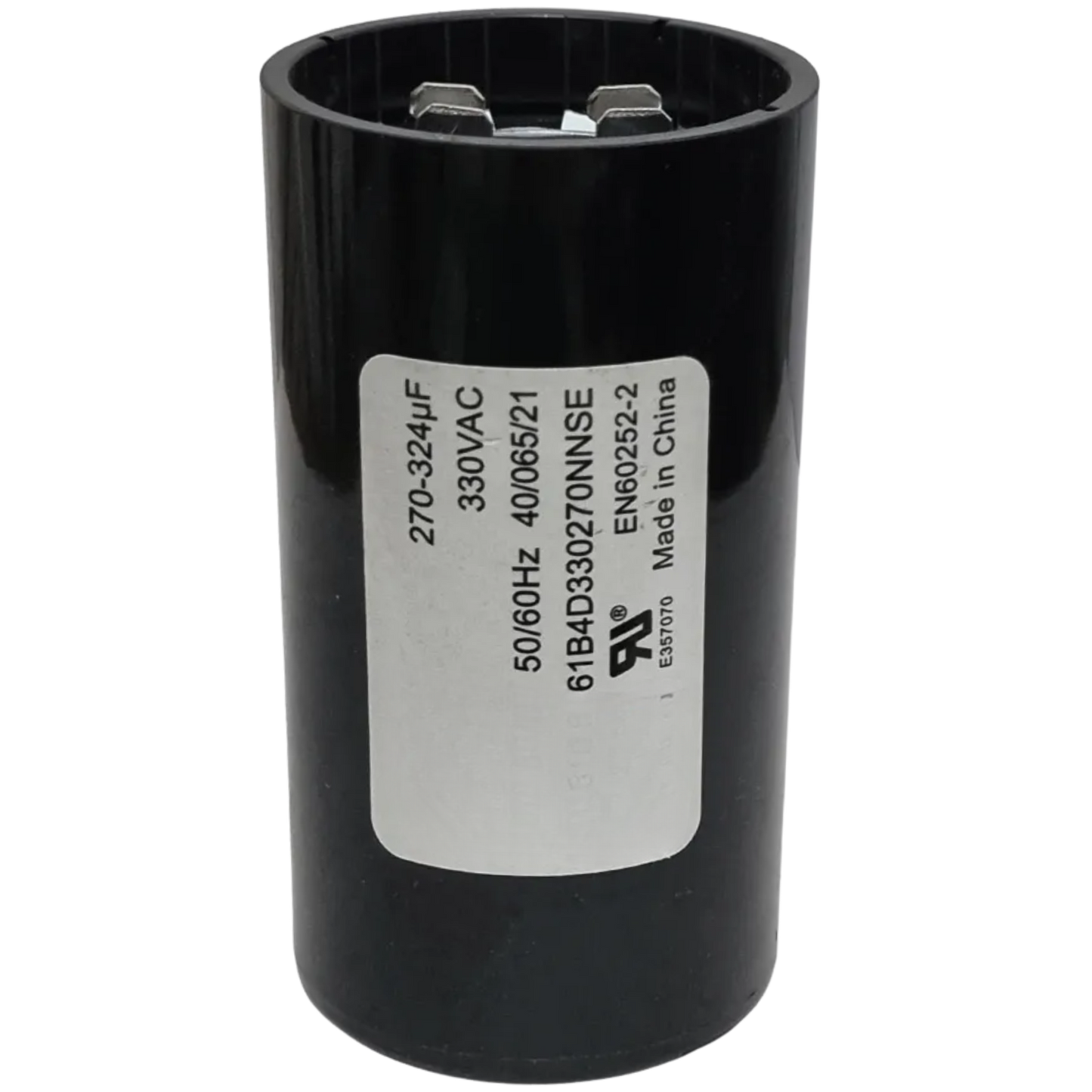 Capacitor De Partida 270uF-324uF 330V 36x70mm (Fast-on)