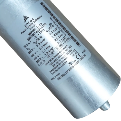Capacitor Phicap 38,5uF 480V 3,3kVar B32340-C4031-A 64x142mm