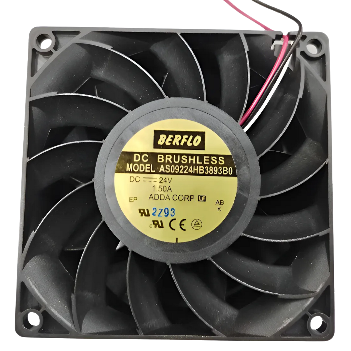 Microventilador AS09224HB3893B0 24VDC 1,50A 92x92x38mm