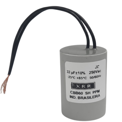 Capacitor De Partida 32uF 250V 35x49mm (2Fios)