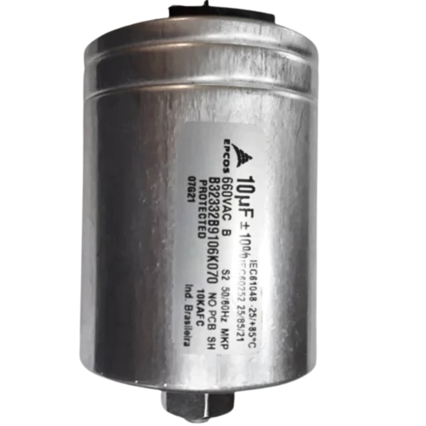 Capacitor De Partida 10uF 660V 64x82mm (Fast-on)
