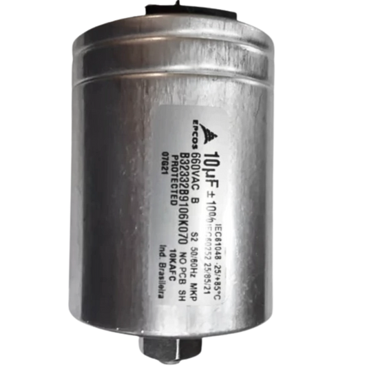 Capacitor De Partida 10uF 660V 64x82mm (Fast-on)