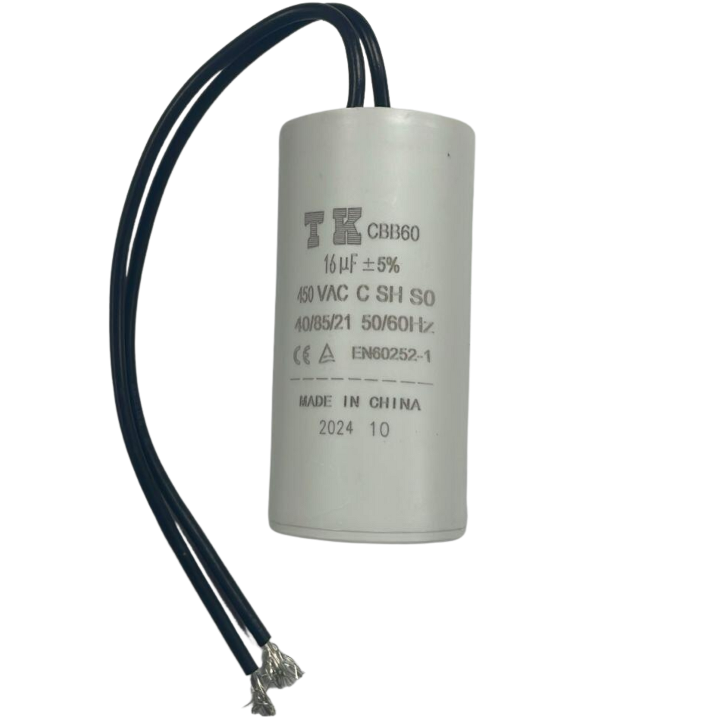 Capacitor De Partida 16uF 450V 37x76mm (2Fios)