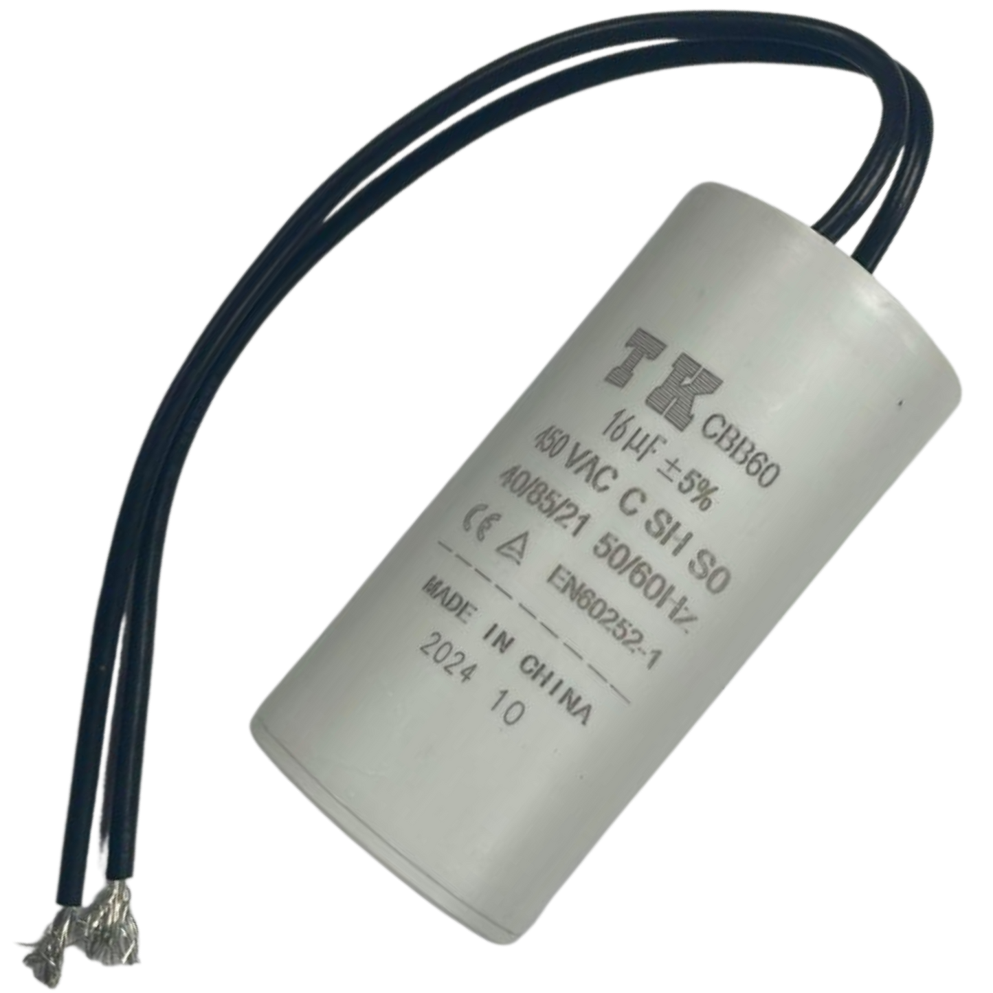 Capacitor De Partida 16uF 450V 37x76mm (2Fios)
