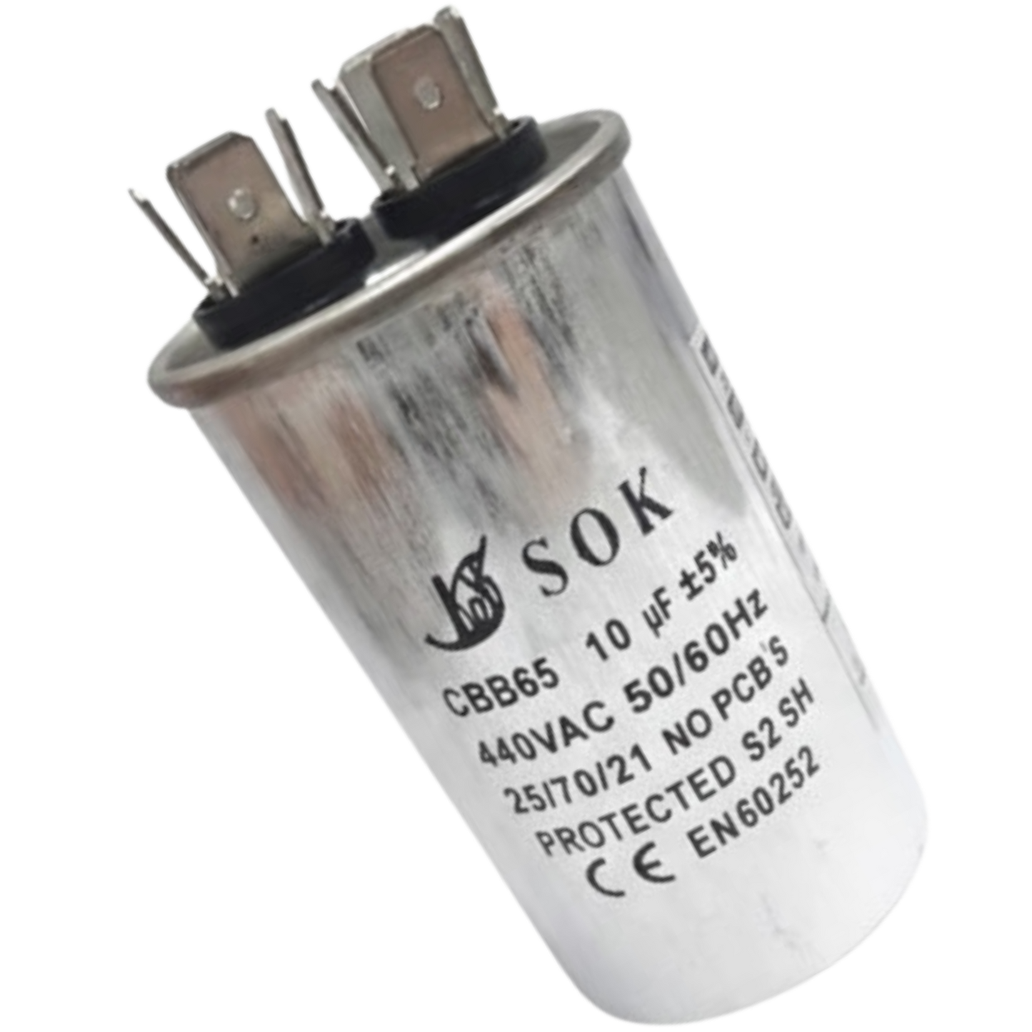 Capacitor De Partida 10uF 440V 40x70mm (Fast-on)